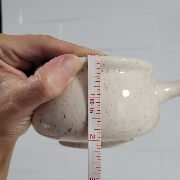 Vintage 84' Handmade French Onion Soup Bowls Set of 4 Retro Handcrafted Bowls - Picture 11 of 12